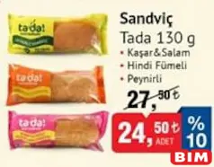 TADA SANDVİÇ 130 G